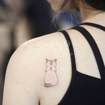 Flower arm girl TATTOO 83 cute fat cat animal girl hipster TATTOO stickers 3