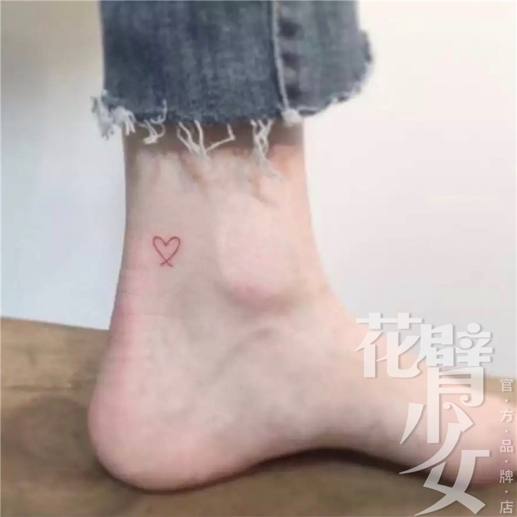 Flower arm girl TATTOO 171 Hyuna style cute color tattoo stickers love heart peach heart ankle tattoo stickers