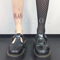 Florist queen TattoO QUEEN A39 dark black flame wrist bracelet with leg ring tattoo glued to a 2 group