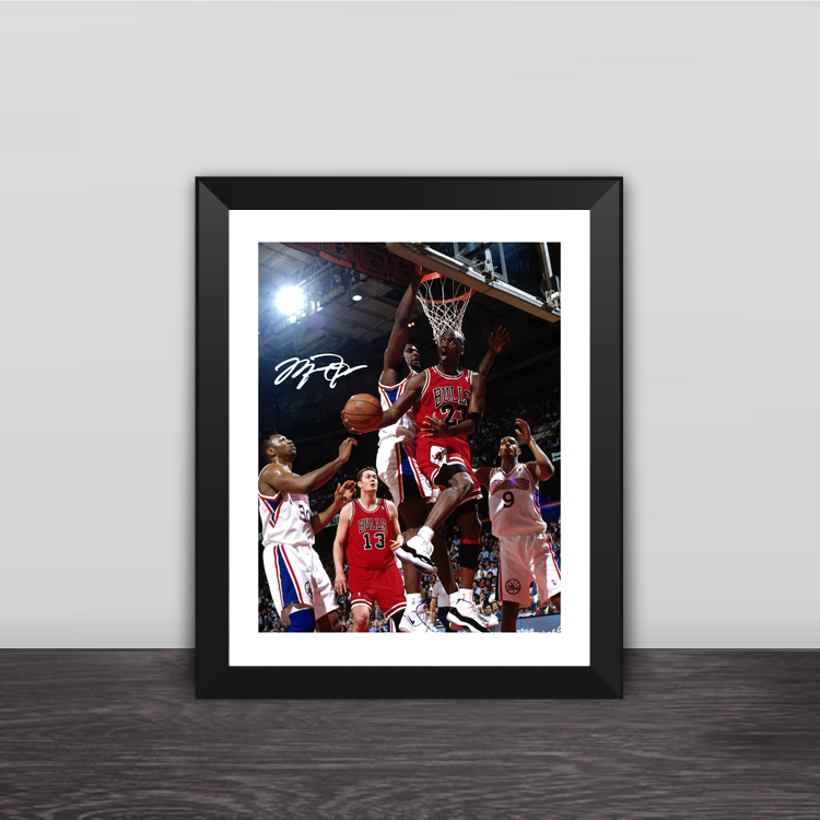 Jordan Classic Tie Rod Photo Frame Jordan Basketball Fans Gift Love Jordan Basketball Bar Decorative Pendant-Taobao