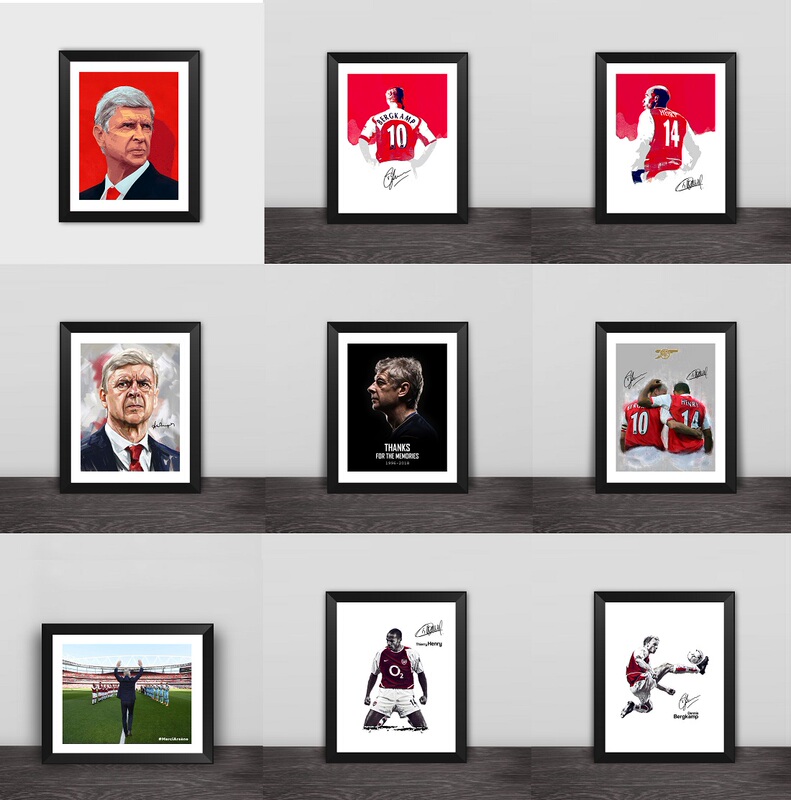 Henry Bergkamp King of Highbury Fan Photo Wall Decoration Henry Kneeling Celebration Classic Photo Frame Henry Bergkamp King of Highbury Fan Photo Wall Decoration Henry Kneeling Celebration Classic Photo Frame