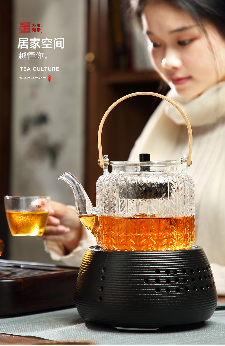 Tang Feng steam pot, small electric household transparent glass cooking pot to girder TaoLu boiling blisters teapot tea