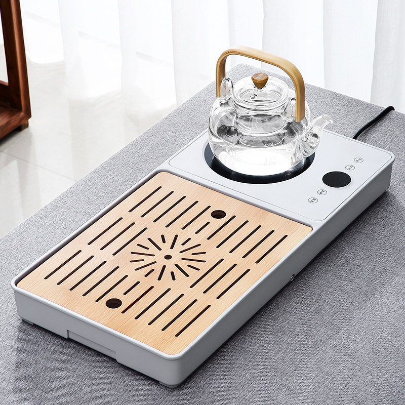 Tea plate household 2022 new small tea table cooking pot in one luxury modern coffee set set