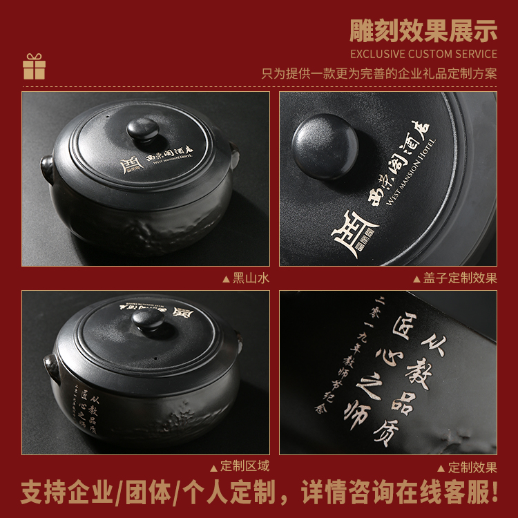 Tang Feng ceramic boiling tea is warm the teapot tea teapot cooked pu - erh tea, black tea bowl coarse pottery tea 3 piece