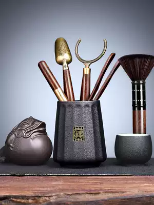 Tea ceremony six gentlemen set Kung Fu tea set supplies accessories 6 Gentlemen Daquan Tea making tools Tea clip Tea spoon Tea knife