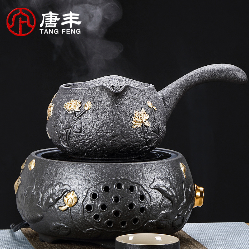 Tang Feng clay POTS to boil tea machine filter side cook the casing outside the'm ceramic teapot tea stove heating household utensils suits for