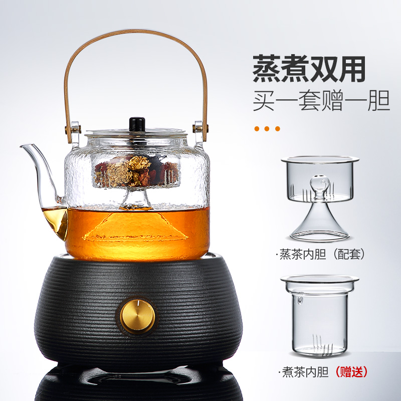 Tang Feng steam pot, small electric household transparent glass cooking pot to girder TaoLu boiling blisters teapot tea