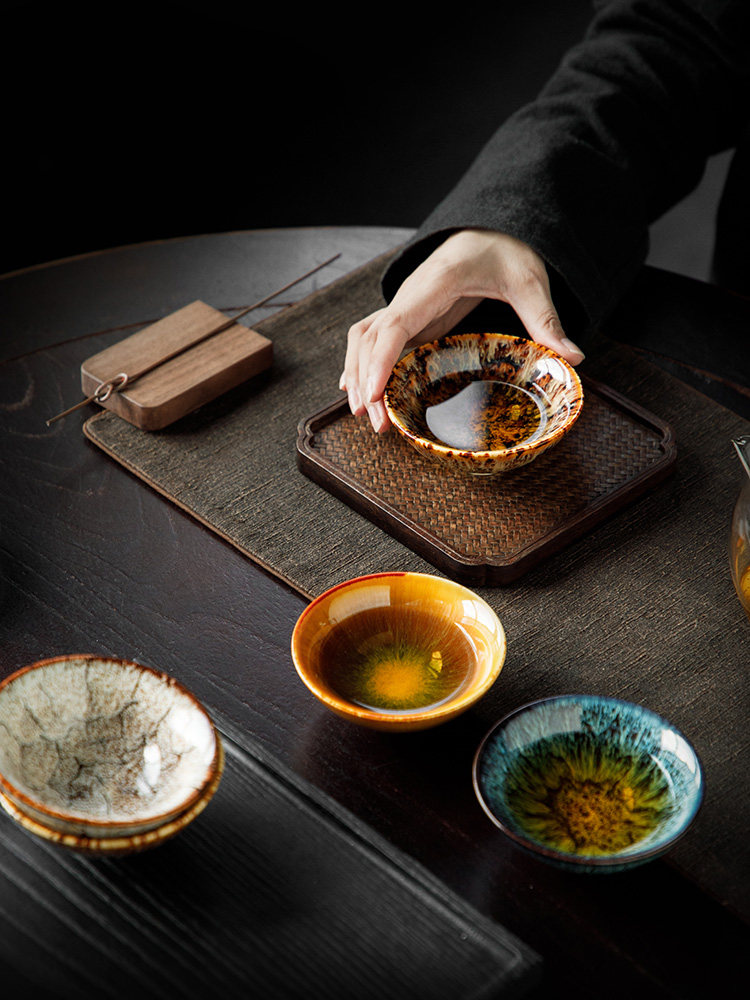 Tang Feng Li Guilian Dunhuang Gift Set, High-End Personal Tea Set Gift Box, Jianzhan Tea Cup Set