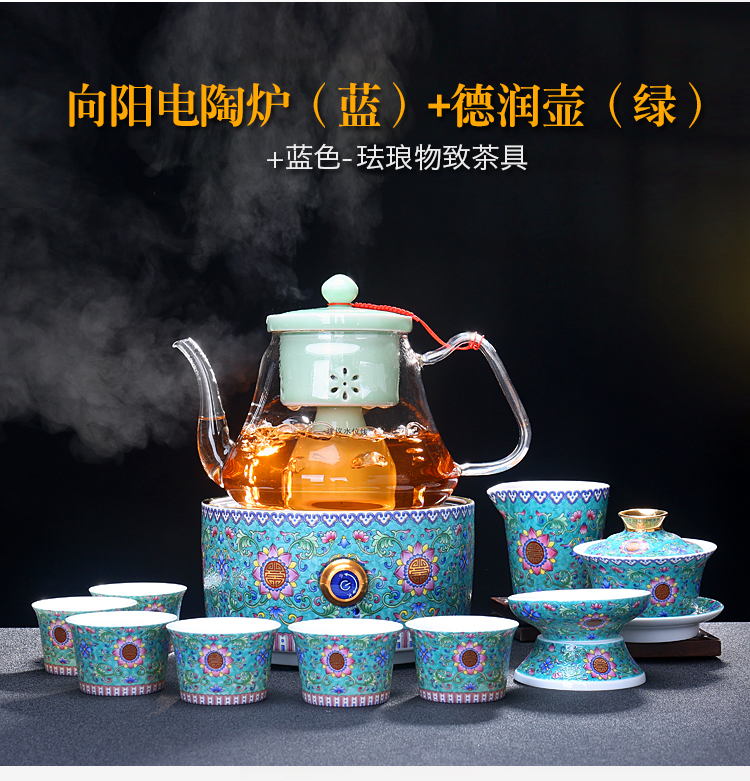 Tang Feng glass boiled tea, black tea tea steamer steam boiling kettle electrothermal electric TaoLu steaming tea stove pu 'er tea POTS