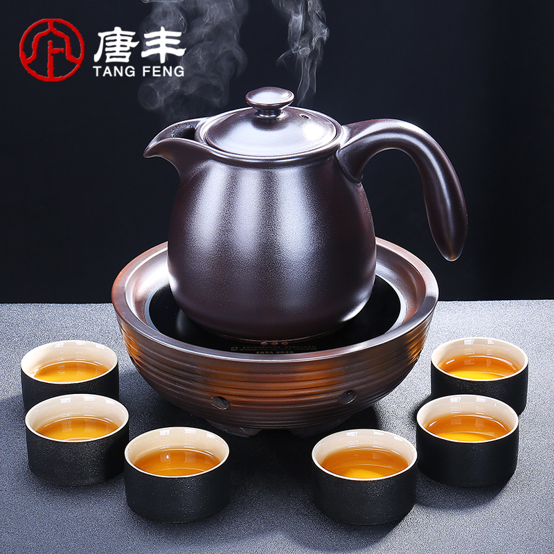 Tang Feng electric TaoLu household electric kettle black tea boiled tea ware Japanese side boil pot of tea ware ceramic teapot