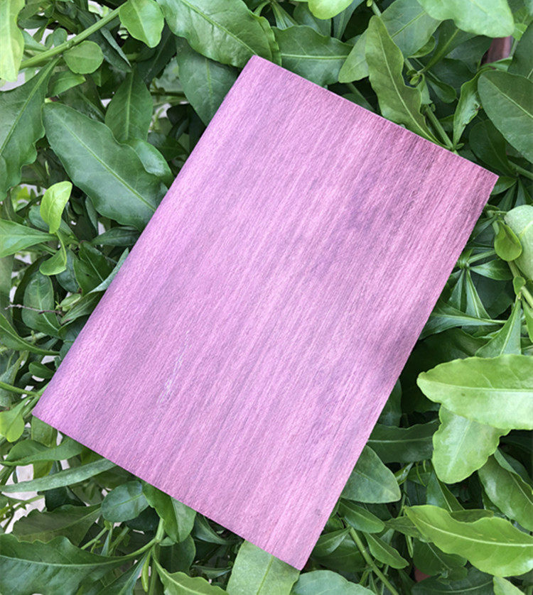 Special price clearance handling 15 * 8 * 1 Violet wood sheet material wood working hand for raw material Purple core wood edge angle stock