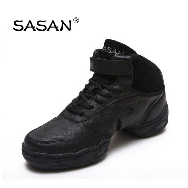sasansha sprinkle professional pig leather modern dance shoes men and women jazz dance shoes fitness shoes heightening dancing shoes