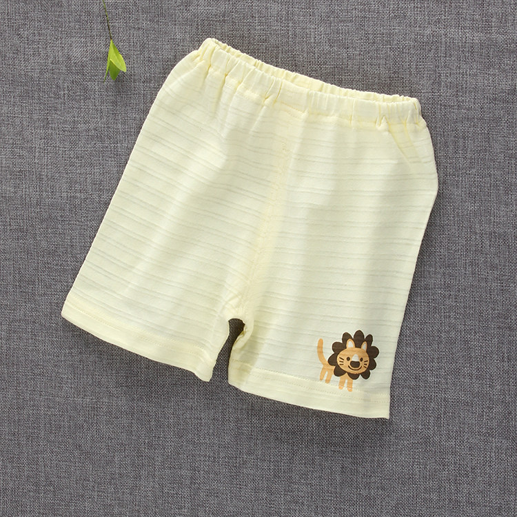 Baby Shorts Summer Girl Light Cage Pants Boy 50% Pants Pure Cotton Baby Big Fart Pants Can Open Crotch Ultrathin
