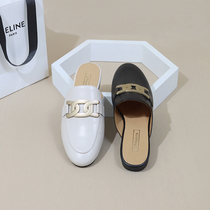 (break yard clearance price) brand new no blemishes ~ full dermis women mueller shoes genuine leather Baotou women half slippers