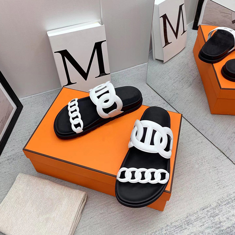 Genuine leather women wear half slippers stylish sandals sandals Shoe style fairy cool drag temperament comfort 2022 Summer new