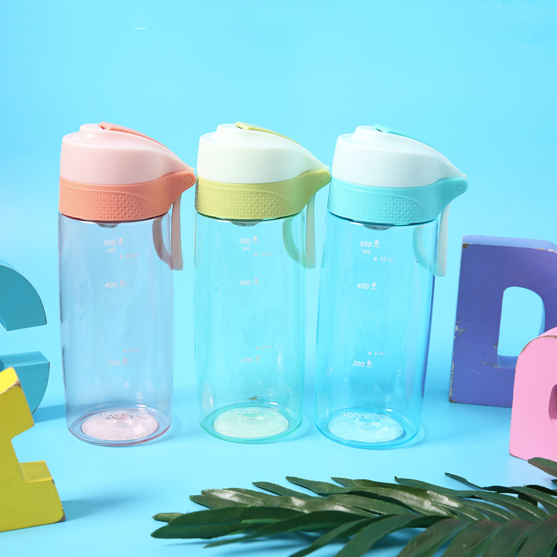 Lock lock lock sports large capacity water cup Macaron sports portable student outdoor simple straight drinking cup