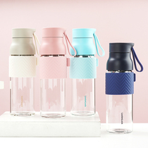 Music Buckle Lebuckle Glass Cup Home Water Cup Female Brief About Drinking Water Cups Ins Heat-Resistant Tea Cup Korean Version Beverage Cup