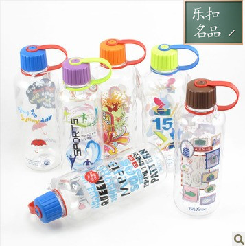 New Korean lock lock colorful sports water cup ring cup accompanying cup ABF643GB 700ml