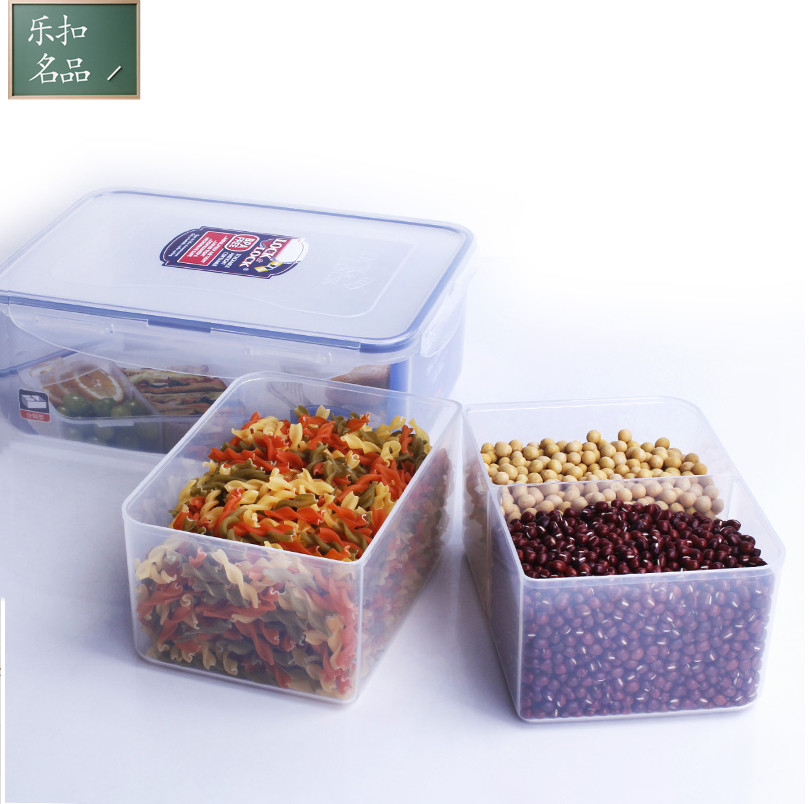 Music Buckle Music Buckle Refreshing box sealed lunch box 3 separated plastic lunch box large capacity 2 6L picnic box HPL826C