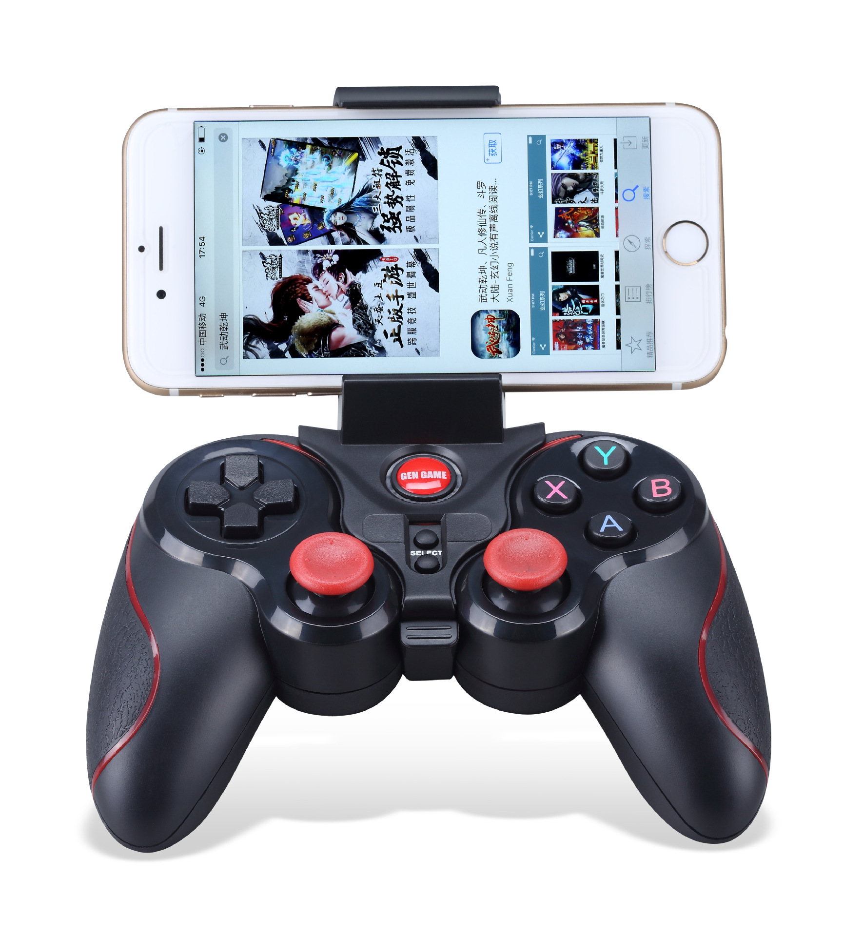 Bộ điều khiển không dây Bluetooth Điện thoại di động Android gà trò chơi mới xử lý TV box máy tính Apple IOS tay cầm chơi game