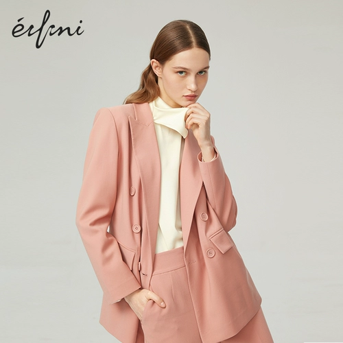 Весенний розовый пиджак классического кроя, 2020, в корейском стиле