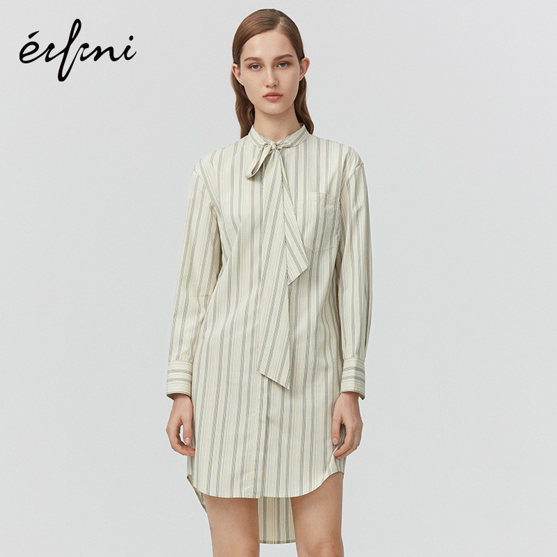 (Mall same) Evely new shirt winter shirt mid-length shirt female 1AA320141