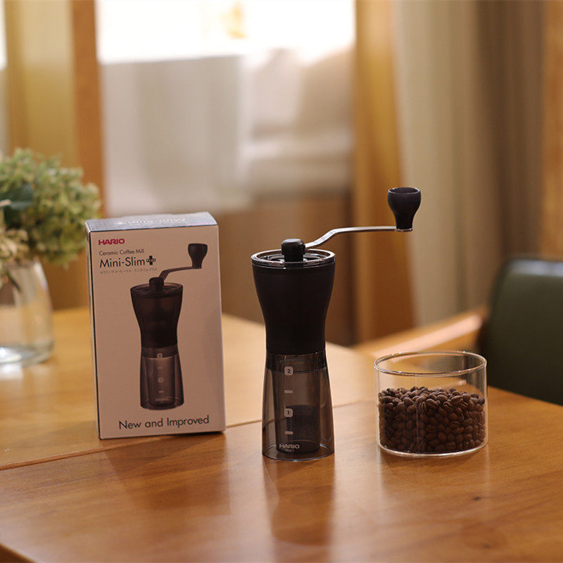 Japanese Hario Hario Mini - Slim Mini - Slim Mini - Hang Bean Machine Ceramic Mill Resin Case