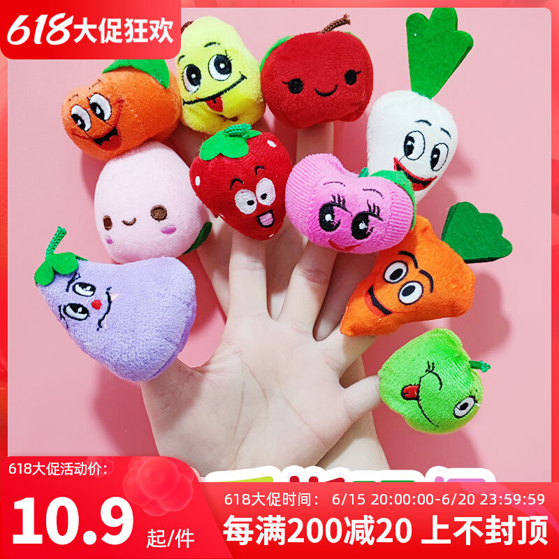 Tortoise Rabbit Racing Three Little Piggy Fairy Tales Animals Zodiac Finger Puppets A Figure Fingerstall West Cruise