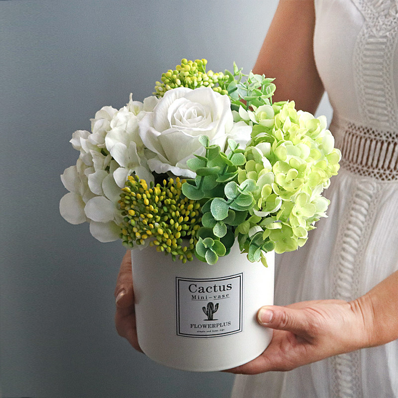 Simulation Fake Flowers Drying Flowers Indoor Living Room Table Top Tea Table Desks Table Furnishing Floral Freshener Flowers Bouquet Flowers Bouquet