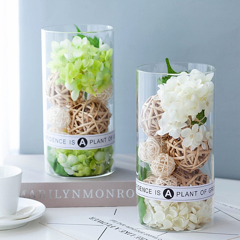 Emulated embroidered ball drying flower Nordic little fresh INS guest dining room table floral-like room home adornment swing piece set