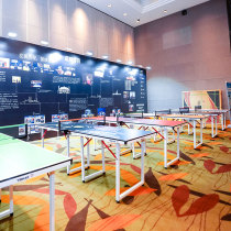 TIBHAR German tall table tennis table indoor foldable glazed multifunctional split entertainment mini table