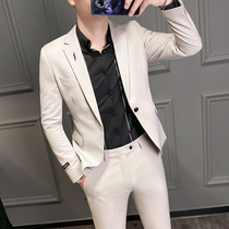 The Yuppie Handsome Suit Mens Summer Slim senior sensation Sophisticated Korean Wind Business Casual Little Suit Suit Inglust Surge