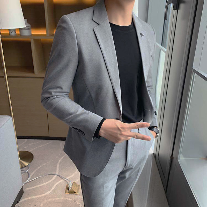 Yuppie Handsome Suit Men Suit in Inn Wind 2022 Spring New Casual Little Suit Jacket Man Delicate Korean Wind