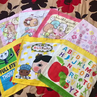 10 Foreign trade towels tail single face towel towel cotton square soft absorbent children cartoon towel