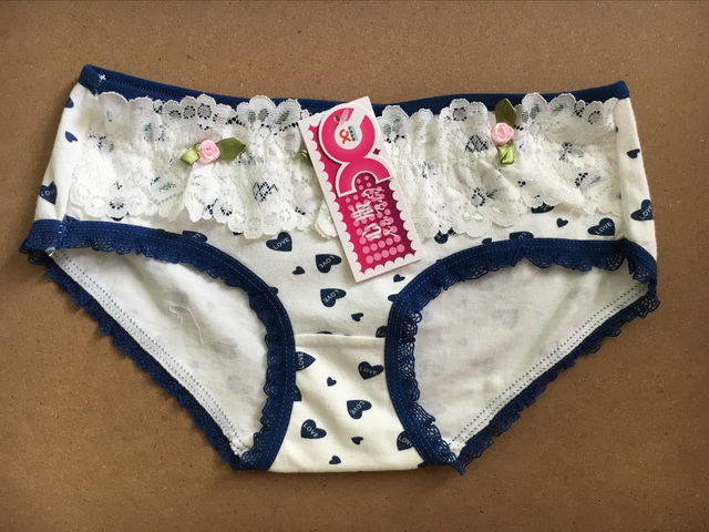 Underwear Woman Pure Cotton Middle Waist Sexy Teenage Girl Raw Underwear Woman Cotton Fabric Full Cotton Low Waist Triangle Pants