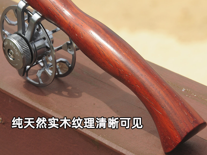 Ice удочкой 实木冰钓竿手把全套超短节鱼竿冬钓竿船钓冰钓杆大导眼竿稍 0631