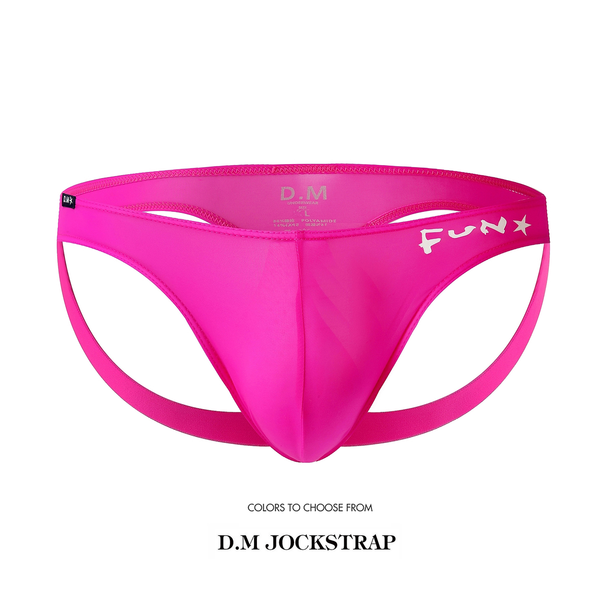 D M Male Underpants Single Ding Double Ding Pants Low Waist Sexy Ice Silk Thin Perspective Breathable Dingy Pants Spice Letters