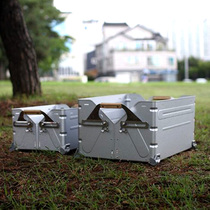 Spot Snowpeak Snowpeak Outdoor Camping Opening Containing Box Day Type Multifunctional Shelf Storage Box