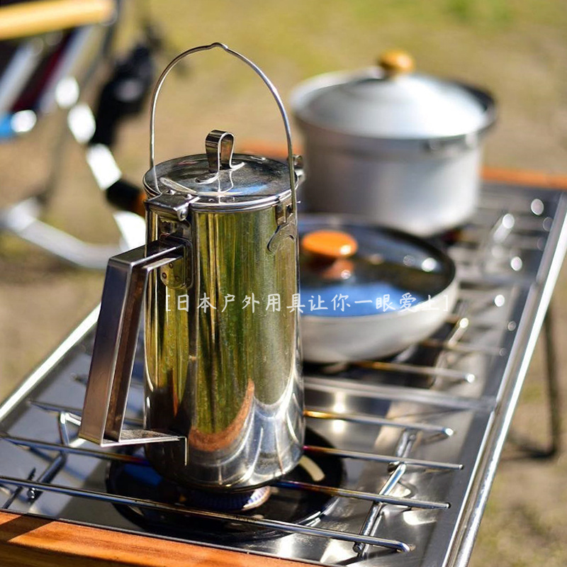 Japan Snowpeak Snow Peak Outdoor Stainless Steel Classic Kettle Camping Burn Kettle Coffee 1 8LCS-270-Taobao