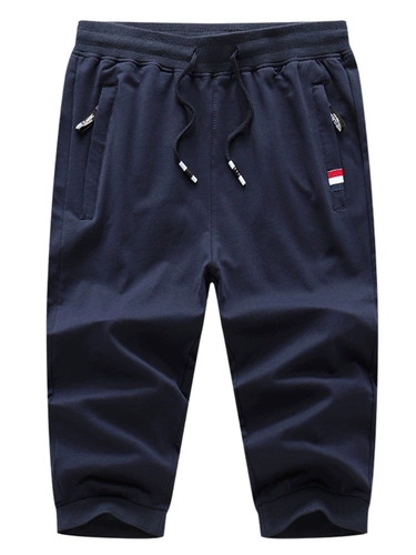 Мужские однотонные штаны, эластичные шорты для отдыха, свободный крой