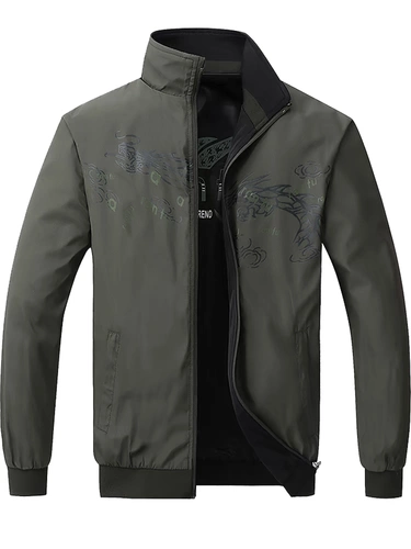 Двусторонная куртка, осенний спортивный мужской тонкий плащ, большой размер, оверсайз