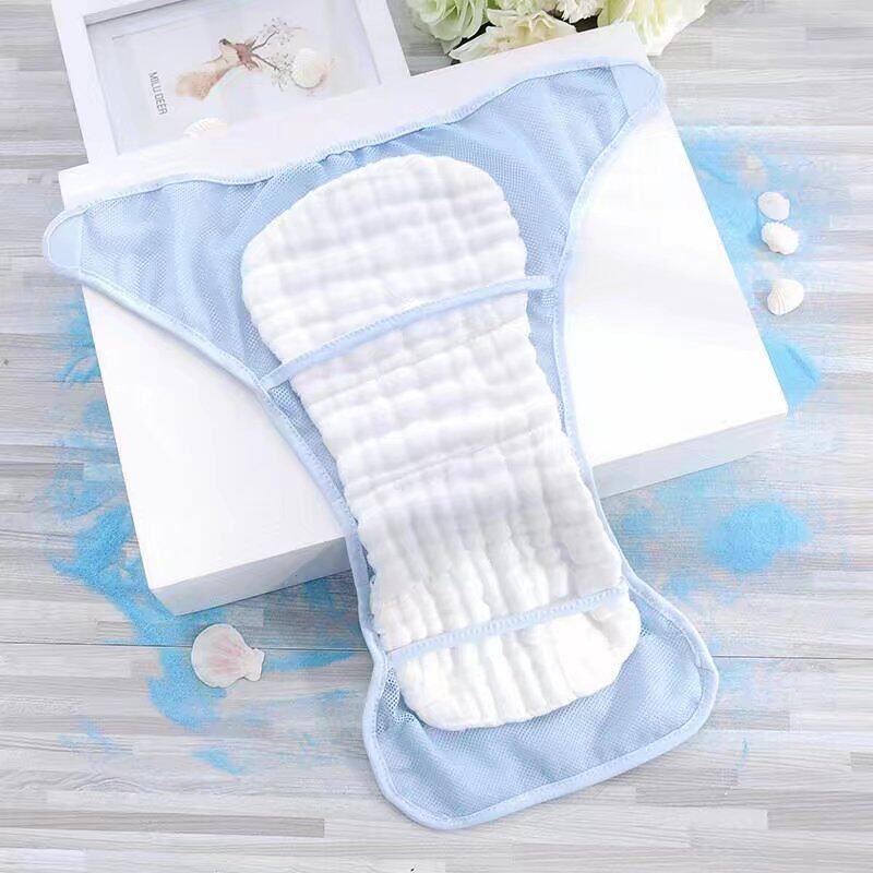Baby Diaper Pants Baby Diaper Pocket Newborns Breathable Ultrathin Washable Adjustable Urine Fixation Training Summer