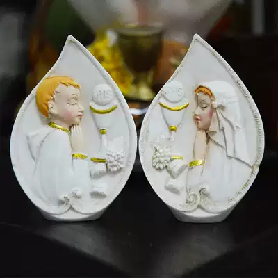 The height of the first correlative boy and girl ornaments is 8 5cm