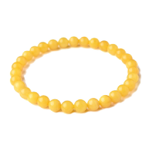 Natural chicken fat yellow beeswax bracelet for women full of honey and full of wax amber beeswax single circle cultural play beads beaded bracelet