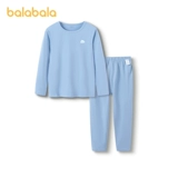 巴拉巴拉 Детское нижнее белье, хлопковый комплект, термобелье для мальчиков, тонкая пижама, подходит для подростков