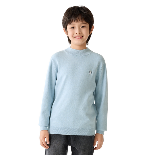 Balabala children's pullover sweater versatile knitted sweater