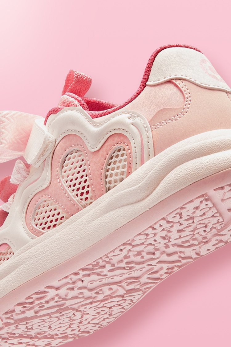 Balabala Kidsren's Shoes, Kidsren's Sneakers, Low-Top Girls' White Shoes, 2026 Summer New Style, Sweet Mesh Breathable Shoes — 4