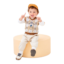 (Tmall U first) Balabala baby vest autumn clothing for girls baby vest boy warm vest bottoming inner wear