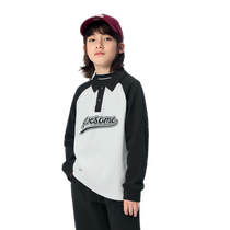 (Same style in the mall) Balabala childrens clothing boys sweatshirts childrens long-sleeved 2024 autumn clothes girls tops color matching