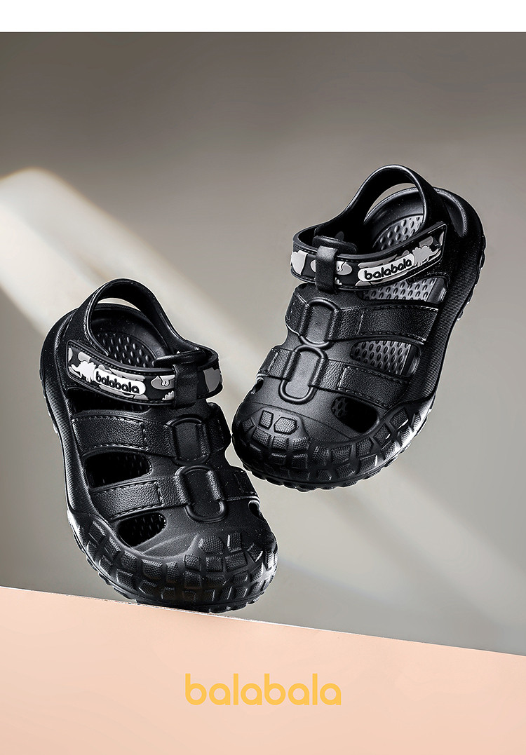 Balabala Kidsren's Shoes, Kidsren's Sandals, Lightweight Non-Slip Beach Shoes, Boys and Girls Shoes, Cut Out Summer Casual Shoes, Versatile — 23